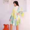 Vestido Curto Tons Verdes