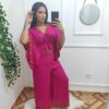 Conjunto Feminino de Calça e Bata de Viscose