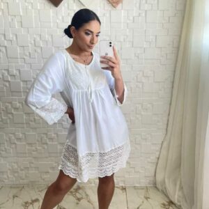 Vestido Curto Branco