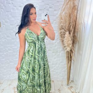 Vestido Longo de Viscose
