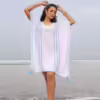 Saída de Branca Branca com faixa azul