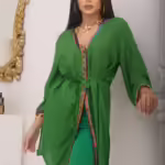 Túnica Indiana Verde de Viscose