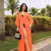 Saída da Praia Indiana Laranja Ondulada